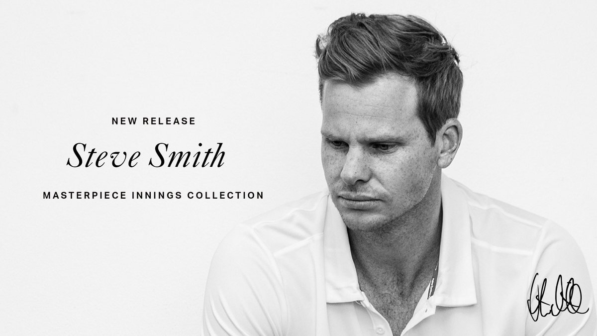 Excited to share my debut digital art release, the Steve Smith Masterpiece Innings Collection, a collab with @dancarter_ & @Glorious.Digital! 6 breathtaking artworks representing some of my unforgettable Ashes moments. Can't wait for you to witness the artistry and emotion. Stay