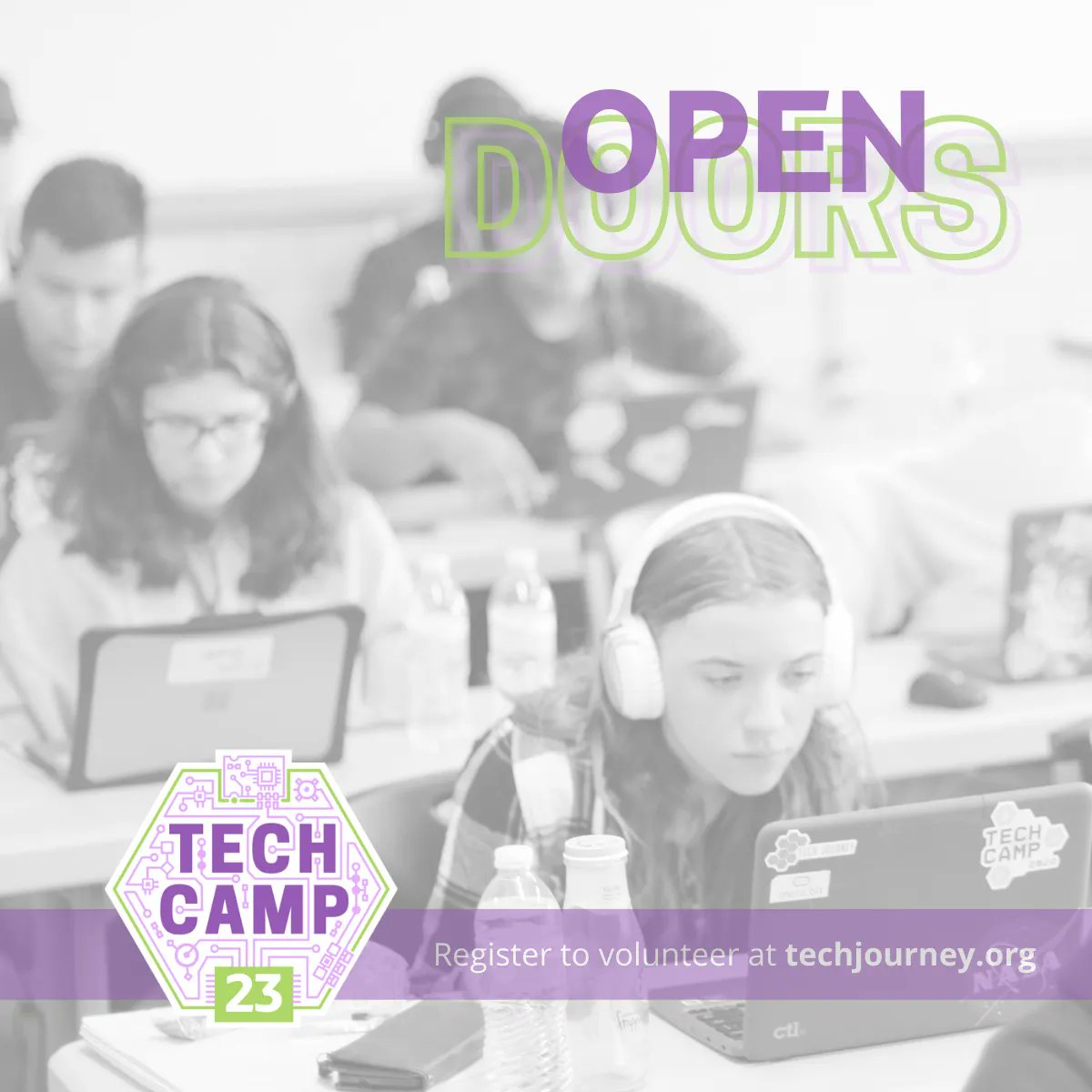 TechJourneyDSM's tweet image. Tech Journey continues opening doors for central Iowa high school students. Join us at #TechCamp2023 as a volunteer mentor to inspire the next generation of technologists. Sign up today at buff.ly/3qtQIlD. #STEM #IowaTech #InspireYouth
