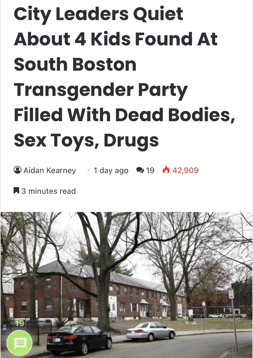 ImMeme0's tweet image. The most underreported story in Boston right now is the fact that over the weekend first responders were called to a public housing complex in South Boston for a man in cardiac arrest and found a horrifying scene filled with men in drag and at least 5 children between the ages of…