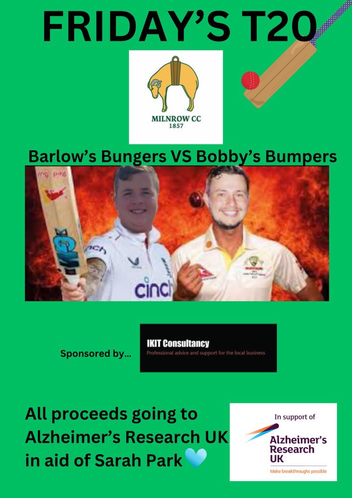 Please come down and support both the club but ultimately help us raise money and awareness for research into this terrible disease.

Any donations to this cause are much appreciated, there is a link in the comments to donate online 🩵🧡