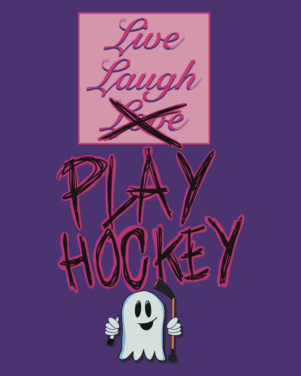 Live Laugh <NOPE> for the love of Hockey!!! 

Six new designs available on the online shop! 

HockeyGhost.redbubble.com

#icehockey #redbubble #redbubbleartist #hockey #ghost #spooky #livelaughlove #hockeyfail #beerleaguehockey #inspirationalquotes #teamtalk