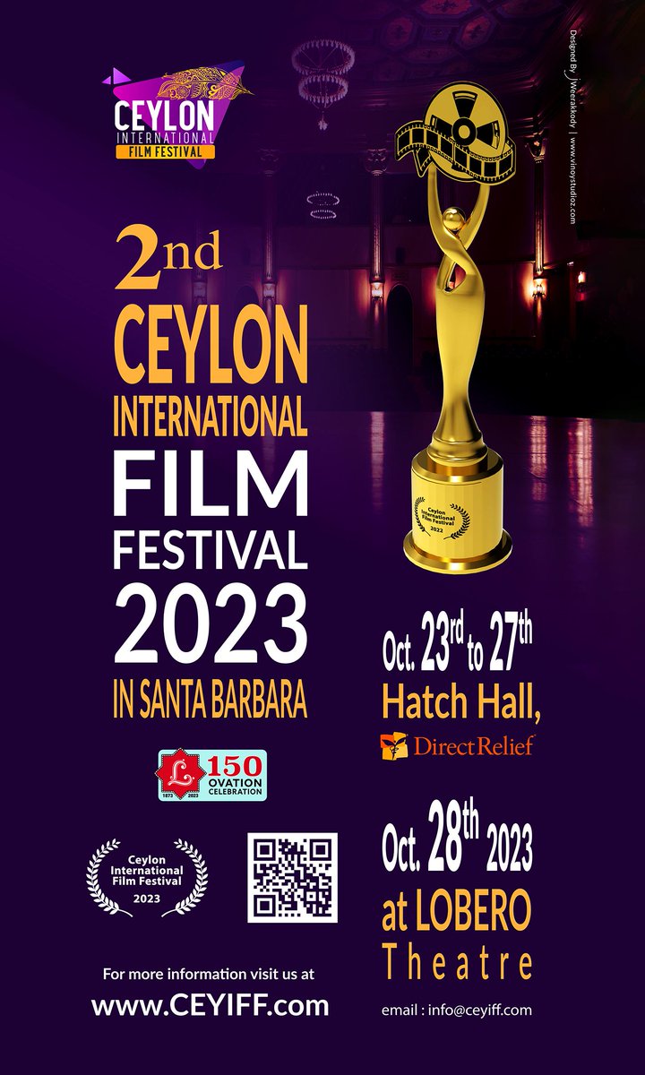 #ceyloninternationalfilmfestival2023 #ComingSoon  in October. #SantaBarbara  #internationalfilms #internationalmovies #hollywood #srilanka #movies #thisfall #ceyiff2023 #filmfestival #internationalfilmfestival #loberotheater