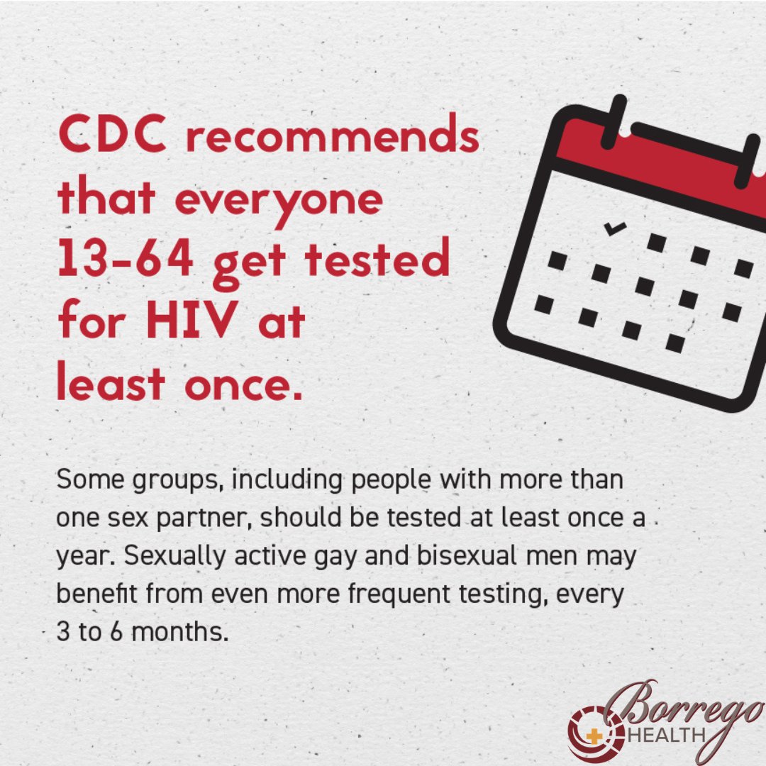 BorregoHealth's tweet photo. National HIV Testing Day is June 27. Knowing your HIV status gives you power to take control of your health. Borrego Health offers rapid HIV testing every 1st &amp; 3rd Thurs from 1-4pm @ Stonewall Medical Center. Meet our HIV Health/PrEP Educators &amp; learn more about your options. https://t.co/3B0wrYmtrm