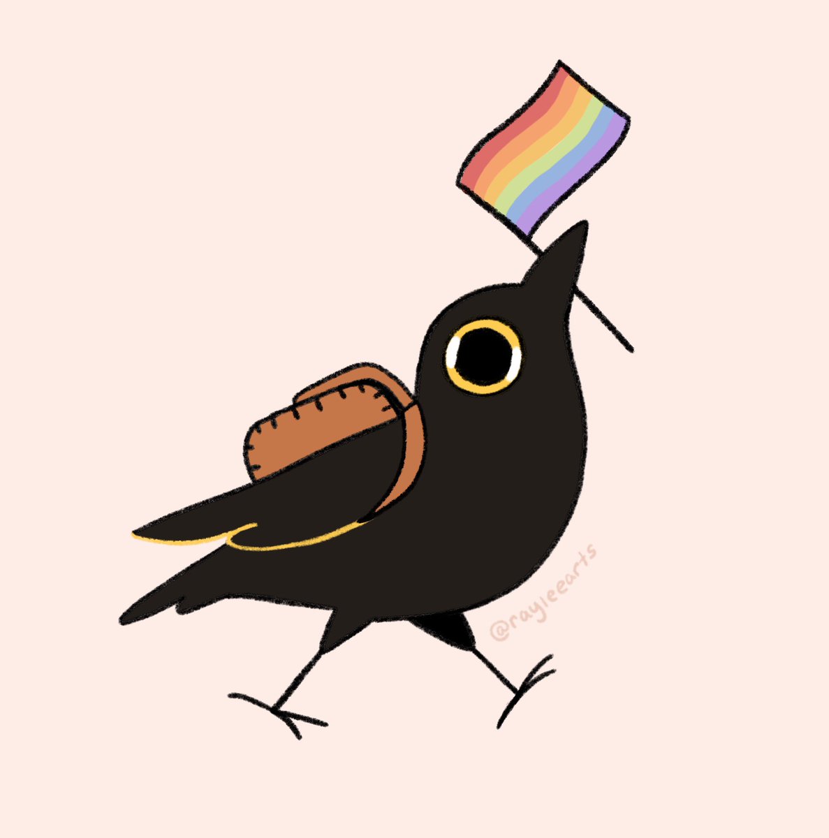 「Gay crows are cannon」|Rachel Eaton @ Realtaのイラスト