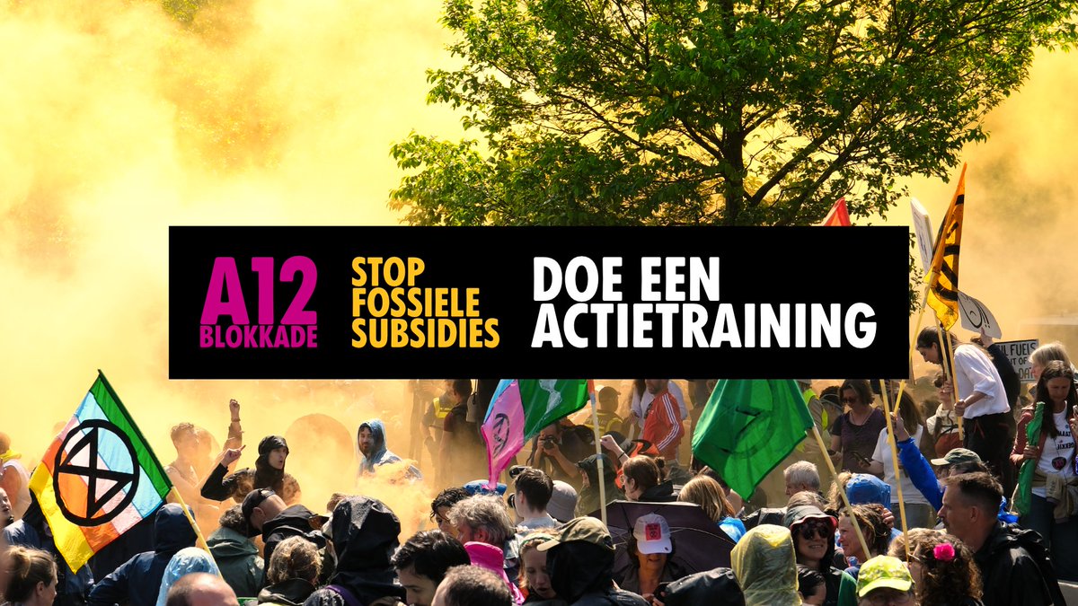 #StopFossieleSubsidies Doe mee. Doe een Actietraining. Vind er hier een bij jou in de buurt: extinctionrebellion.nl/events/?organi…