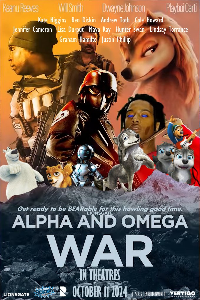 If an Alpha and Omega 9 ever happens, it's gonna be this:
#alphaandomega #normofthenorth #rockdog #lionsgate #ratpacentertainment #ratpacduneentertainment