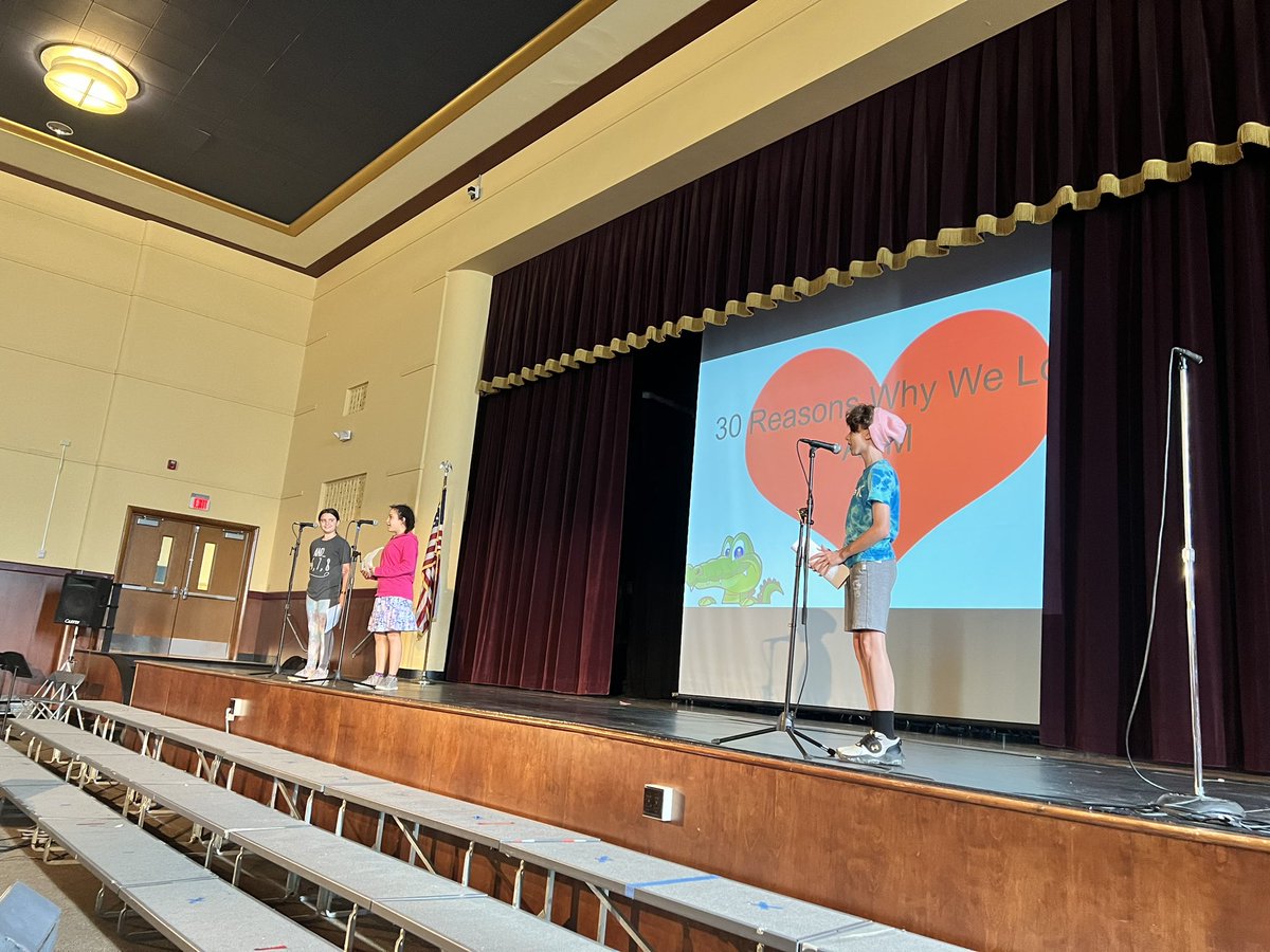 A Reader’s Theater performance of Mercy Watson to the Rescue &amp; an all school poem reveal - 30 Reasons Why We Love ASM! What a wonderful day at ASM! ❤️🐊💛