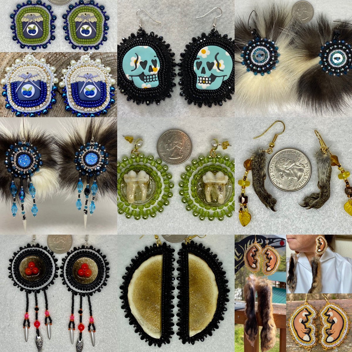 Happy Solstice! Celebrate with earrings! 25% off everything today with code COHO at checkout! Tell Auntie-plz share 😍
@NDNbeadmarket @IndigenousBeads 

look-beadwork.myshopify.com