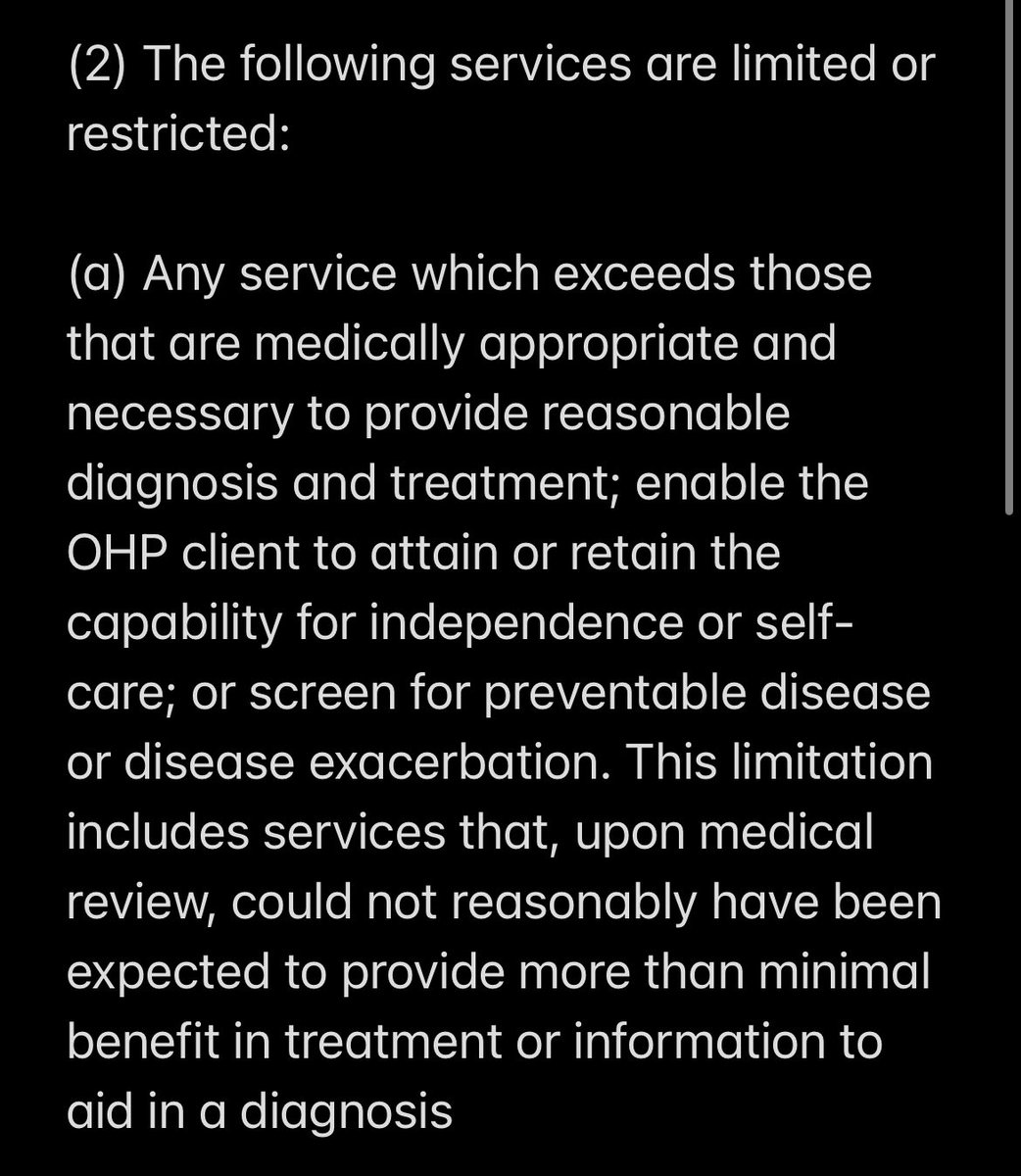 This is the wording given to me by the Oregon Health Plan when they let me know that a Mammogram was “not a covered service.”

Interesting, eh? I’d love to see the person who actually believes this.

#Mammogram #BreastCancer #BreastCancerScreening #OHP #OHA #healthcare #NEISvoid