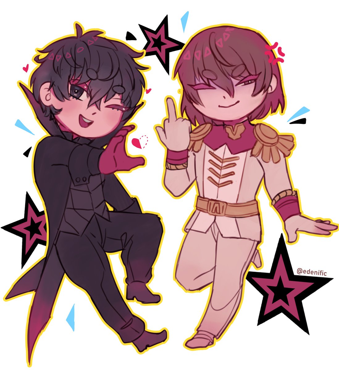 them
#Persona5 #akeshu #goroakechi