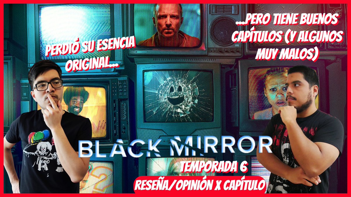 Un poco tarde, pero aquí les traemos nuestra reseña de la Temporada 6 de Black Mirror y el análisis por capítulo! Link del video aquí⬇️

youtu.be/wNb6fOiwF-E
youtu.be/wNb6fOiwF-E

#BlackMirror #BlackMirrorS6 #BlackMirror6 #blackmirrorseason6