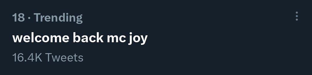 Doongdoongfairy's tweet photo. STILL TRENDING HERE IN PH ๐คญ
WELCOME BACK MC JOY
#AlwaysWithOurJOY
#์ธ์ ๋_์กฐ์ด์_ํจ๊ป https://t.co/n3vwUujIO0