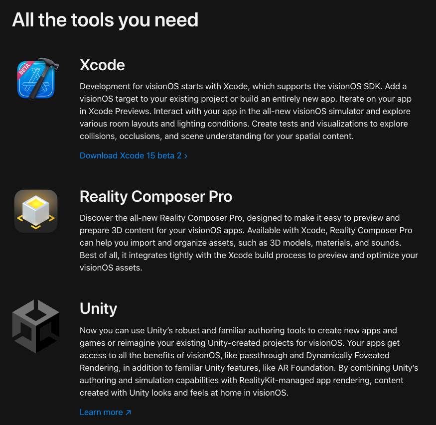 joecrotchett's tweet photo. So exciting to see #Apple finally treating #Unity as a first class citizen in their ecosystem of dev tools. Good for them! Cross-platform development FTW!

#visionOS #AppleVisionPro #AR #buildinpublic #builtwithunity https://t.co/iF28gPdyap
