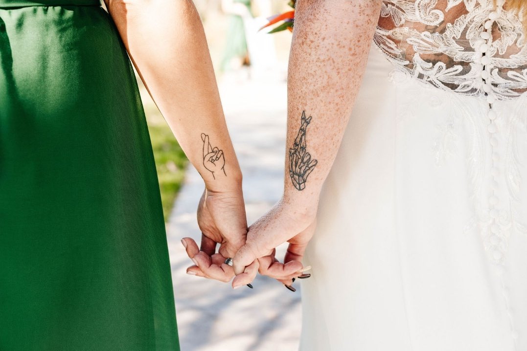 LiLiReu_'s tweet photo. Highly suggest getting a “matching” tattoo with your best friend. PS, hers is the skeleton hand. https://t.co/tQcHOmuzlW