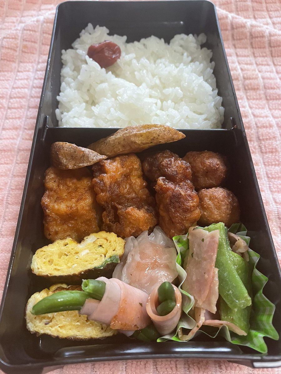 今日のお弁当
#お弁当記録
#高校生男子弁当
#旦那弁当