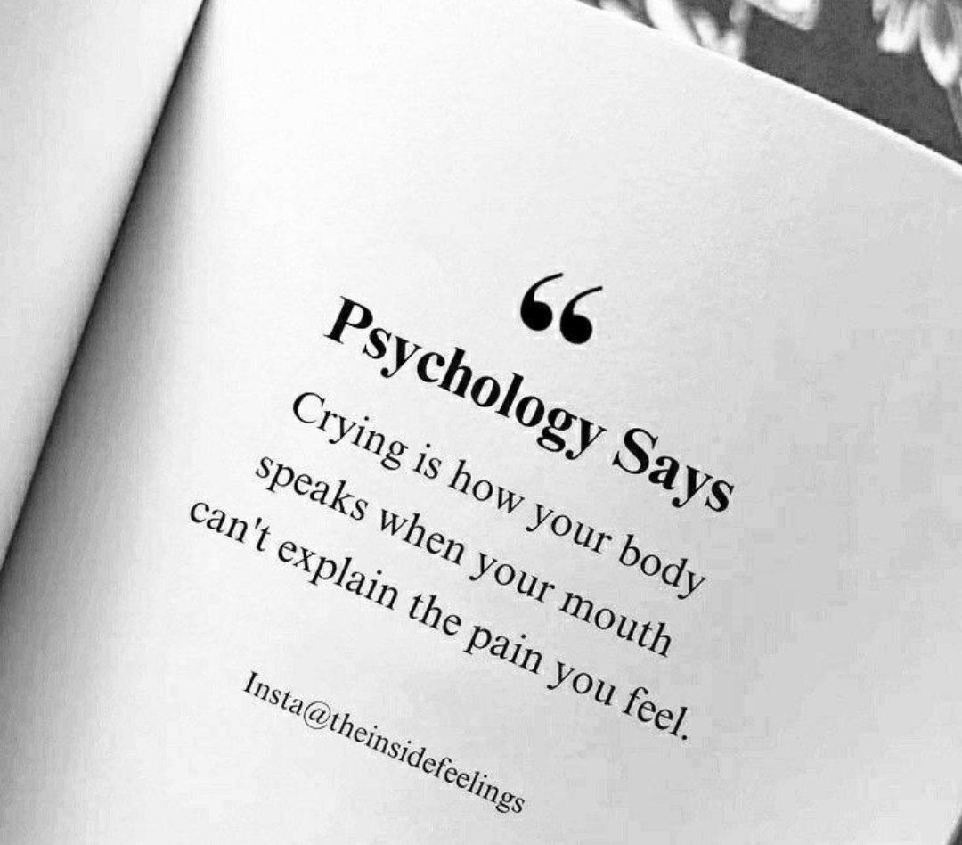 Psychology says: