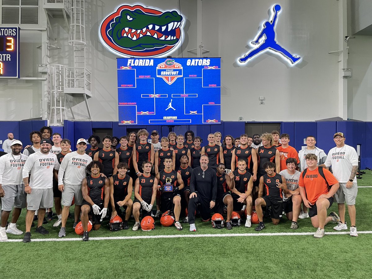 2023 Swamp Shootout Champs! Thanks to <a href="/coach_bnapier/">COACH BILLY NAPIER</a> and <a href="/GatorsFB/">Florida Gators Football</a> for a great tournament. #1PRIDE