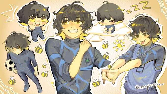bachira !! o(≧▽≦)o  #illustration #bluelock #fanart