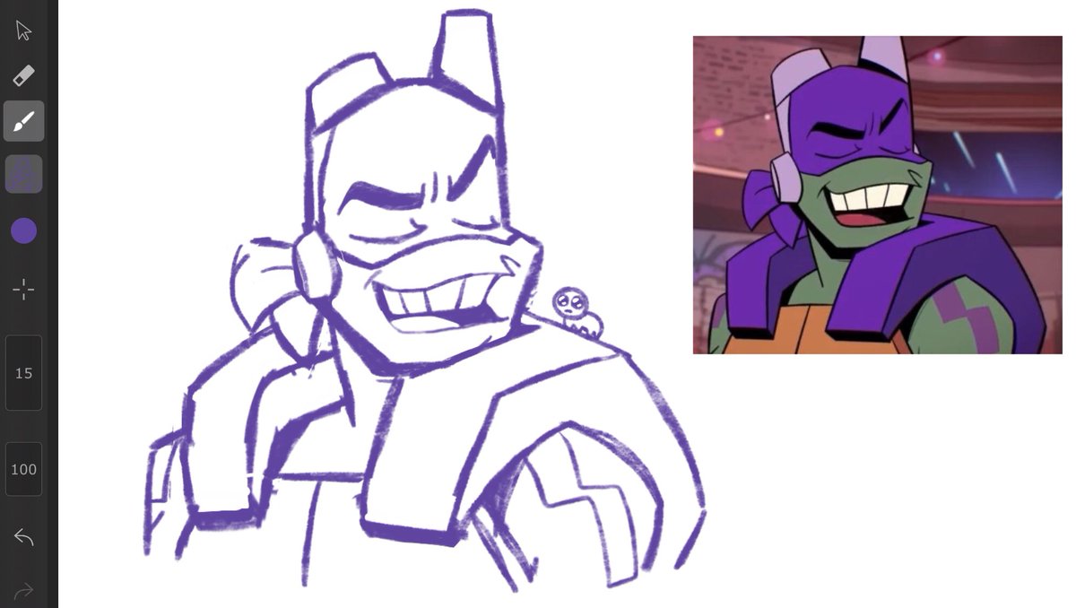 practising drawing the purple scrimblo rn 
#rottmntdonnie #rottmnt