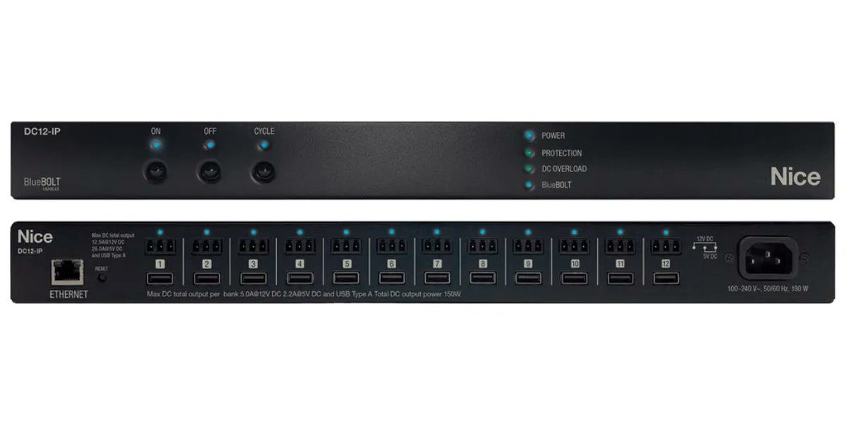 APTechPty's tweet image. The Nice DC12 Smart Power Manager has answered a common power supply challenge for AV integrators; it enables remote power and energy management from a slim rack-mounted enclosure. Check out the full specs. buff.ly/3NasW66 
.
.
.
.
#nice #powermanager #powermanagement