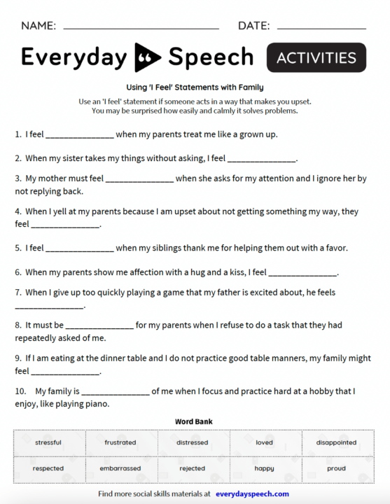 EverydaySpeech's tweet photo. Check out our latest free samples - Elementary Using 'I-Feel' Statements Lesson! https://t.co/bFwE1tH8Fh https://t.co/Yf5o1KoYsd