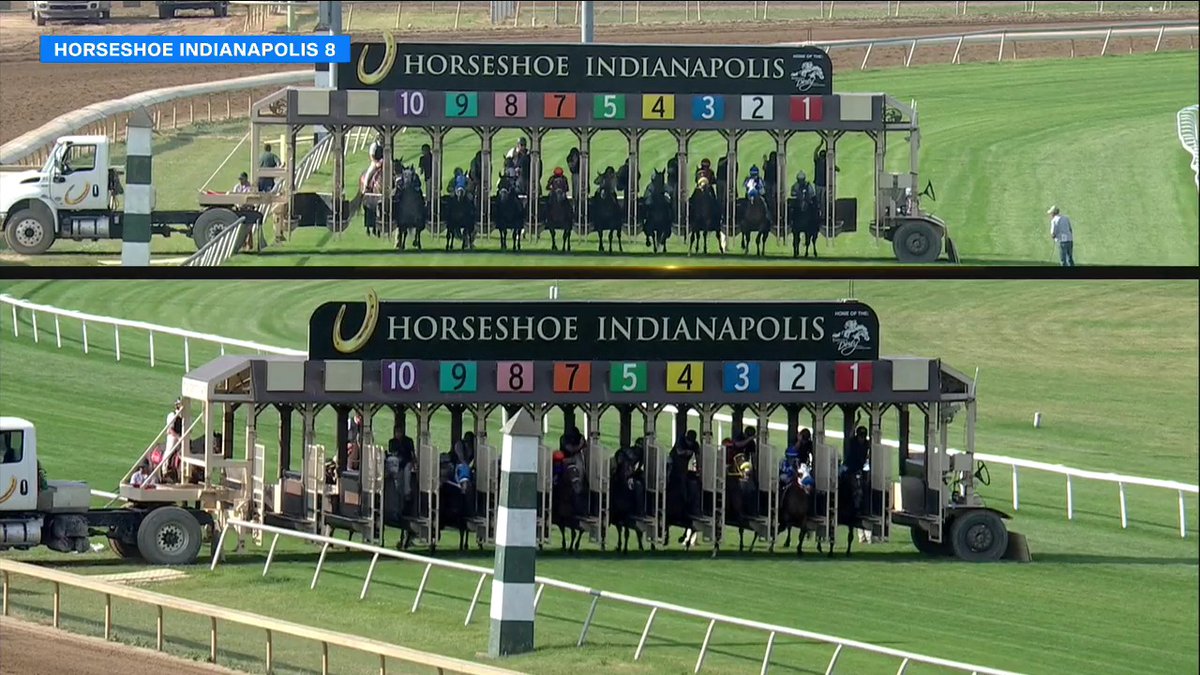 The favorite #4 MOUFFY ($4.80) rallies up the rail to nail #3 Timeless Rose at the wire in race 8 at Horseshoe Indianapolis. The daughter of Uncle Mo has now won 3 of 5 career races. @decky_cann was in the irons for Jonathan Thomas.

The racing continues on @FanDuelTV. https://t.co/XdHVwQusPI