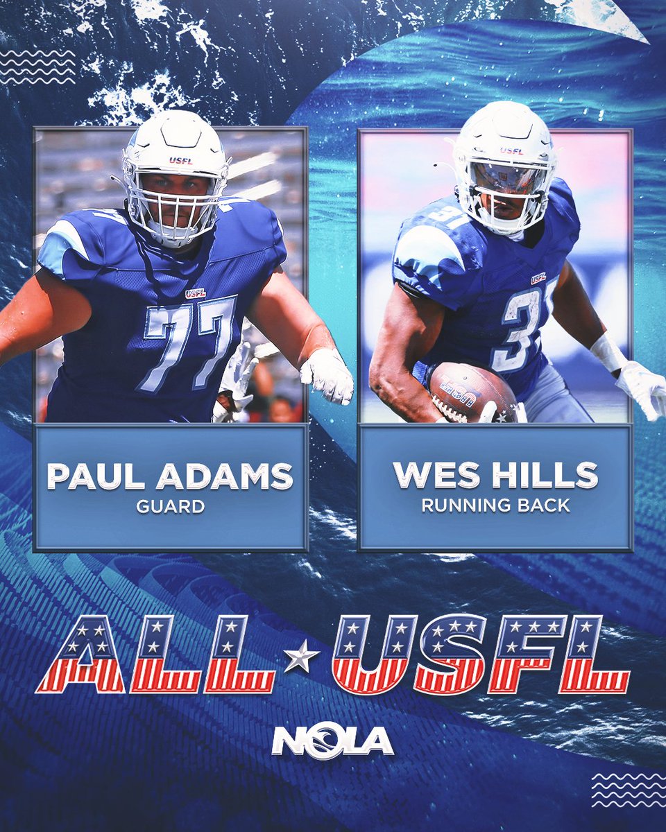 Our All-USFL Breakers 🙌🔥

#GeauxBlueWave🌊