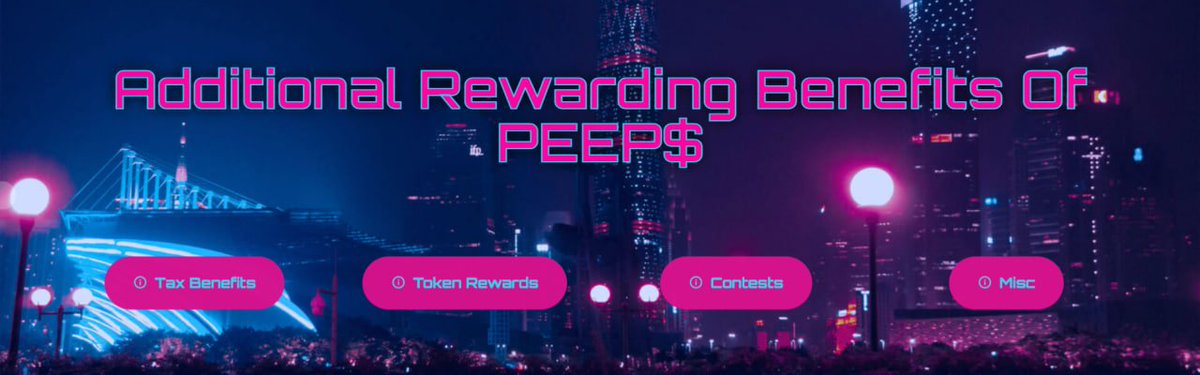 Check out all the rewarding benefits of PEEP$!

thepeoplescoin.money

#gofundmeofcrypto #thepeoplescoin #peepscoin