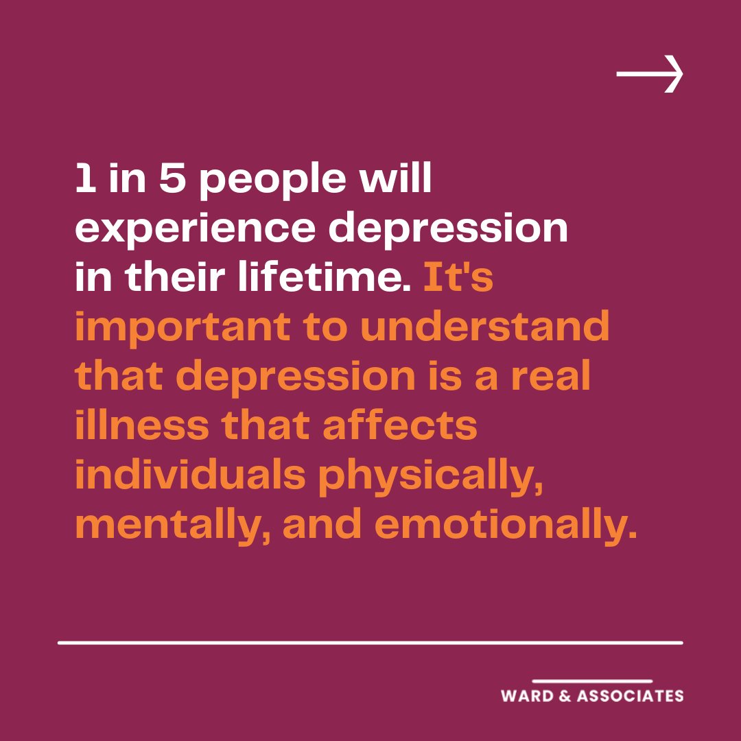 WardPsychology's tweet photo. Depression is a silent battle that affects millions of people worldwide. It's essential to shed light on this often-misunderstood mental health condition and provide support, compassion, and understanding to those navigating its depths.

 📞 (587) 355-2378

#albertacounselling https://t.co/iAhEZ0m75x