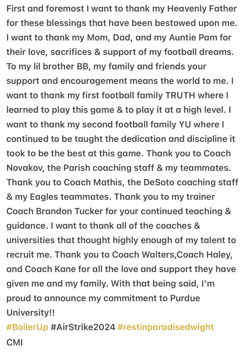 BOILERMAKERS IM ALL IN
1000% Committed!!! <a href="/BoilerFootball/">Purdue Football</a>