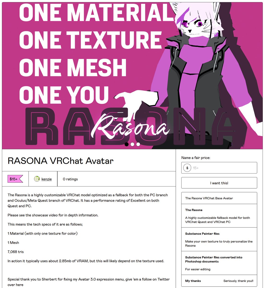 I am excited to announce that the Rasona is finally available for purchase for 15 USD!!

So, it is ON SALE NOW!!!

See thread for a link to the gumroad listing! I hope everyone enjoys!!
In the coming days I'll be hosting a raffle to receive a free copy, so stay tuned!