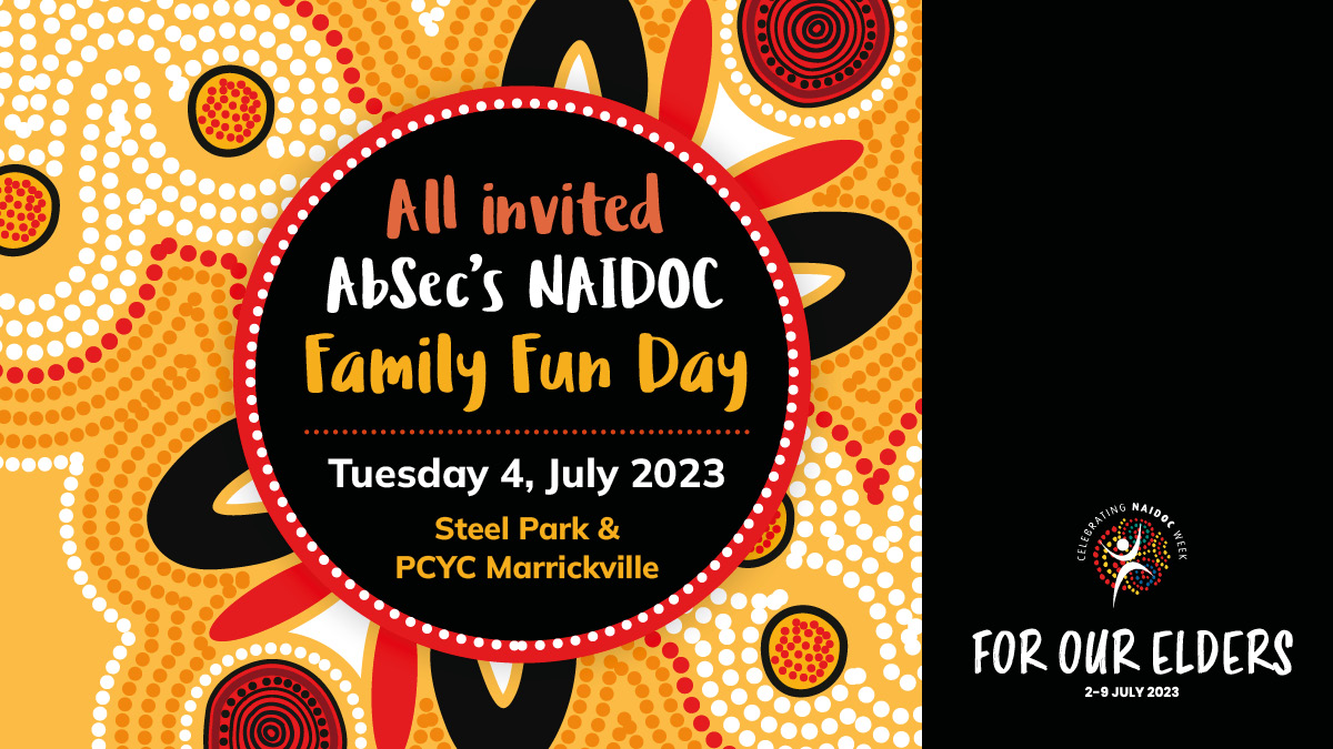 Bring your family and friends and celebrate NAIDOC week with us this July, Tuesday 4 from 10:00 AM to 2:00 PM at the PCYC Marrickville. Register at: eventbrite.com.au/e/naidoc-famil…. We can’t wait to see you all there! #absec #naidoc #naidoc2023 #ForOurElders