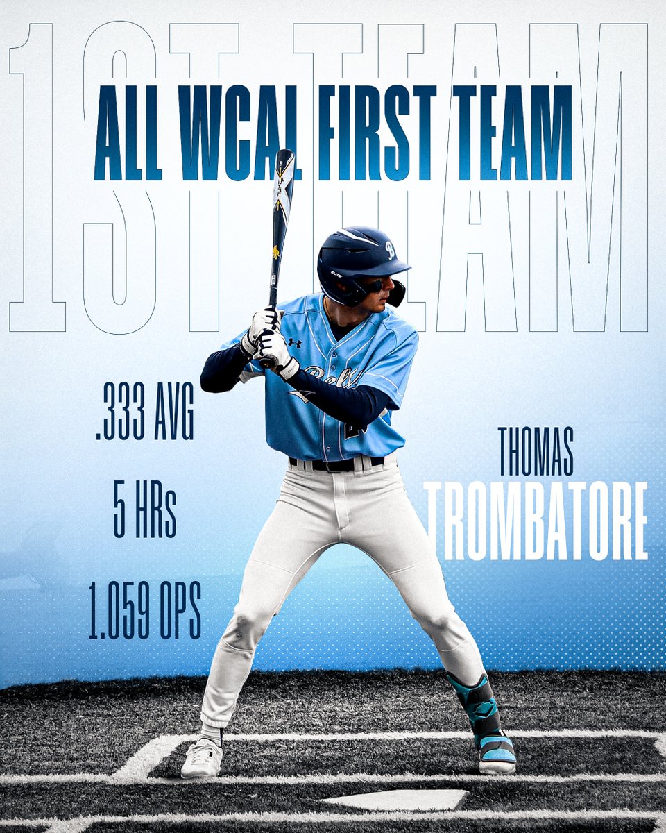 After a great senior season, Thomas Trombatore was named to the All WCAL First Team!

#gobells