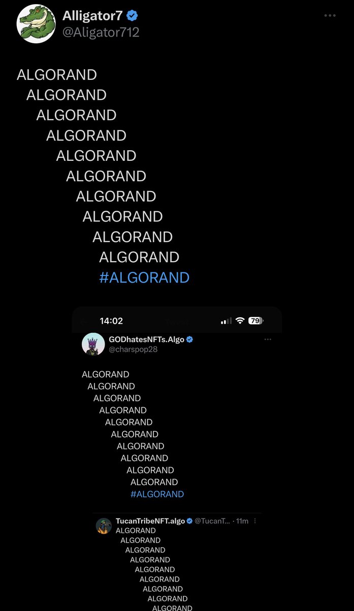 AlgoFoundation's tweet photo. ALGORAND
    ALGORAND
       ALGORAND
          ALGORAND
             ALGORAND
                ALGORAND
                   ALGORAND
                     ALGORAND
                        ALGORAND
                          ALGORAND
                          #ALGORAND https://t.co/OXyN4R1FO7