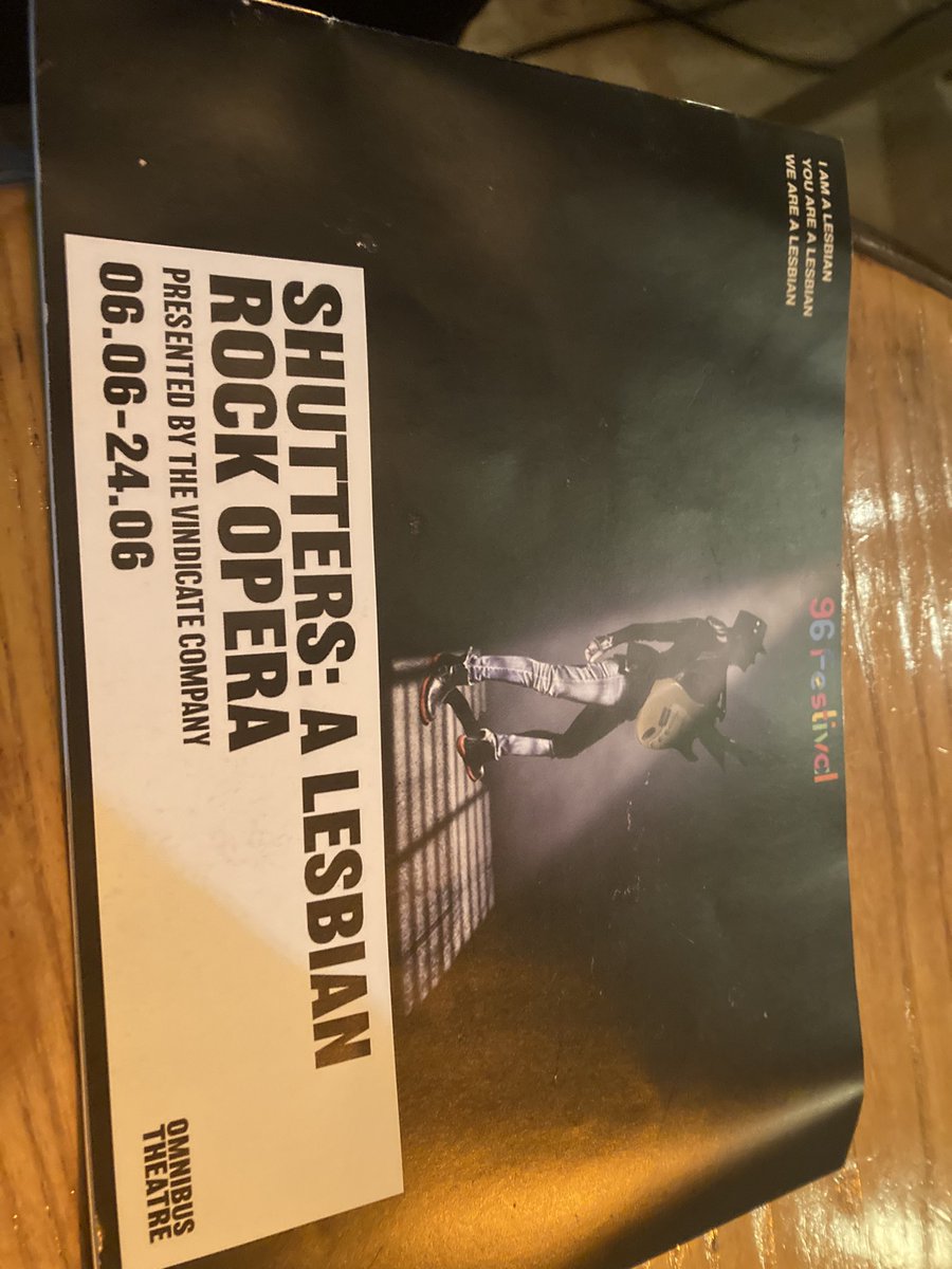 Ventured out of #Penge for a night to see the amazing <a href="/ShuttersRock/">SHUTTERS: A Lesbian Rock Opera</a> at <a href="/OmnibusTheatre/">Omnibus Theatre</a>- thrilled to see Shuttered- the Lesbian Rock Opera as part of their #Pride2023 programme!