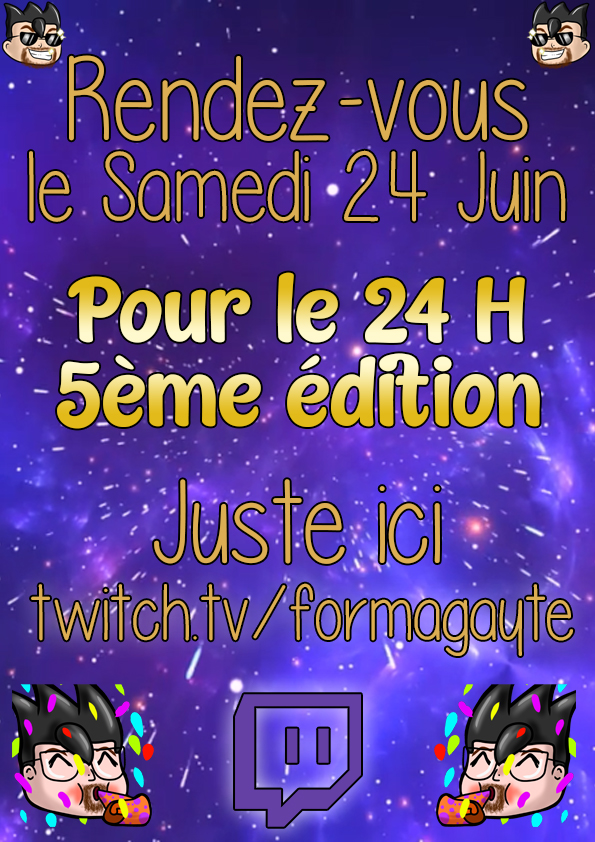 FormaGayte's tweet image. On en remet une couche ? N'hésitez pas à passer ! 

twitch.tv/formagayte

#live #stream #24h #twitch
