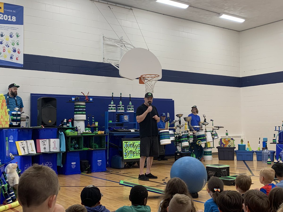 We were so lucky to have a visit from Junkyard Symphony this week!! @OCDSB