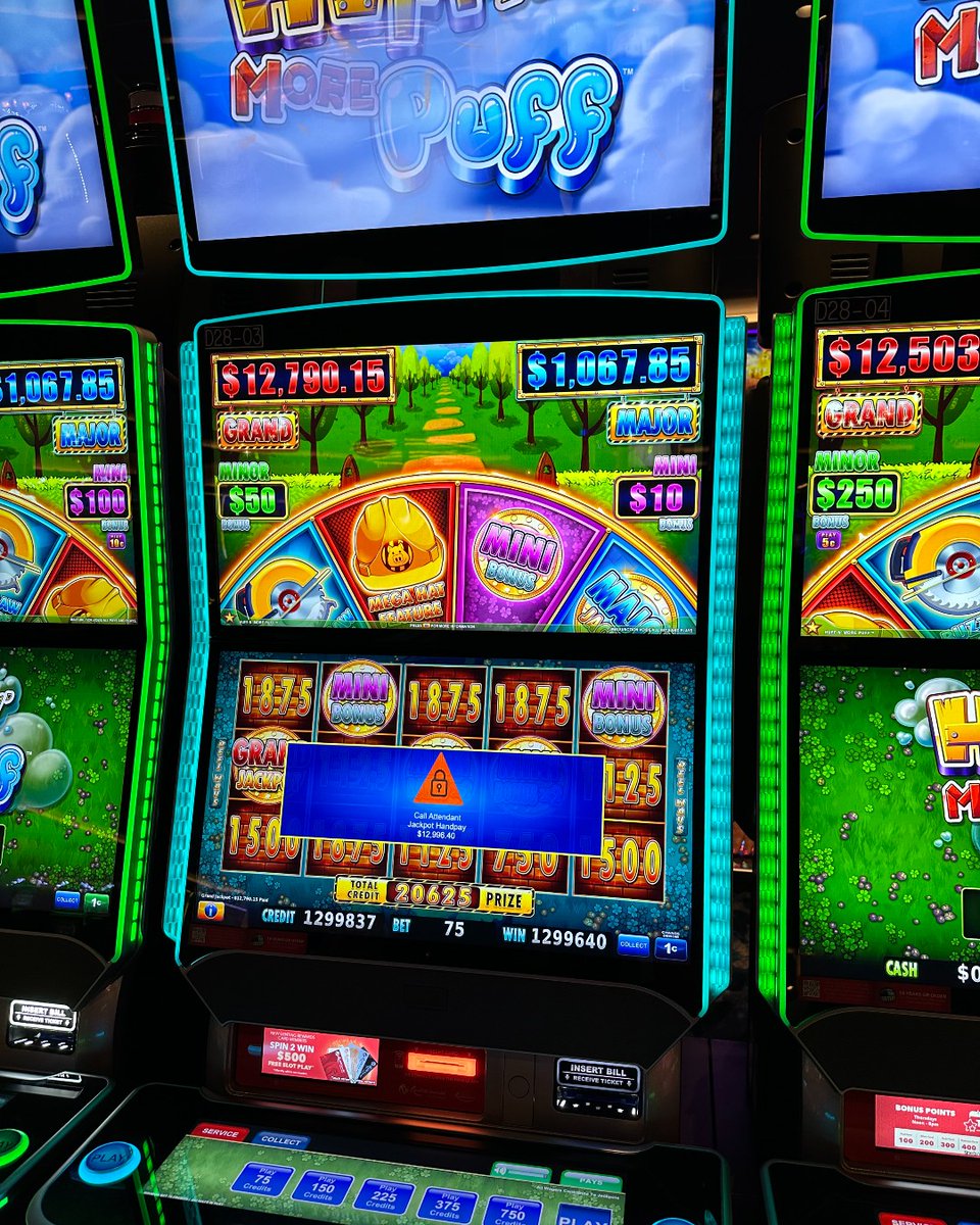 resortsworld_hv's tweet photo. Kicking off the first day of Summer with these awesome jackpots ๐ค Huff N' More Puff by Light & Wonder and Double Diamond by @IGTGamingNA were both hot this week! ๐ฐ
#ItsaNewWorld #BringYourFriends #RWHV #RWHudsonValley #WinningWednesday #HuffNMorePuff #DoubleDiamond https://t.co/5Px27I6FO8