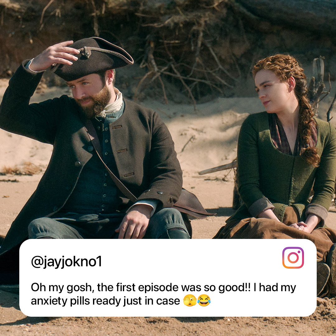 Outlander_STARZ's tweet photo. Reading your reactions to the Season 7 premiere is my happy place. #Outlander https://t.co/CbVDTp9gGX