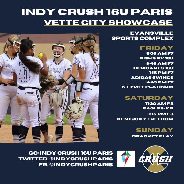 We're heading south to the <a href="/PGFnetwork/">PGF</a> Vette City Showcase in Evansville. Schedule drop below. Go Crush!