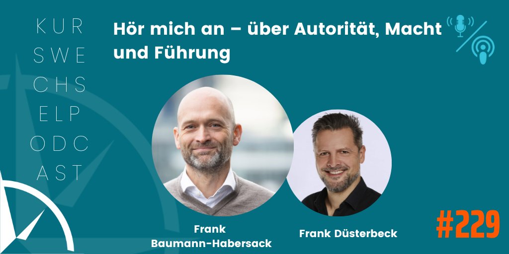"Macht", "Autorität" und "Führung" - alles entscheidende Begriffe für die Zusammenarbeit in Organisationen.

Im neuesten #kwpodcast spricht @fduesterbeck mit dem Autoritätsforscher @FrankBauHa.

kurswechsel.jetzt/229