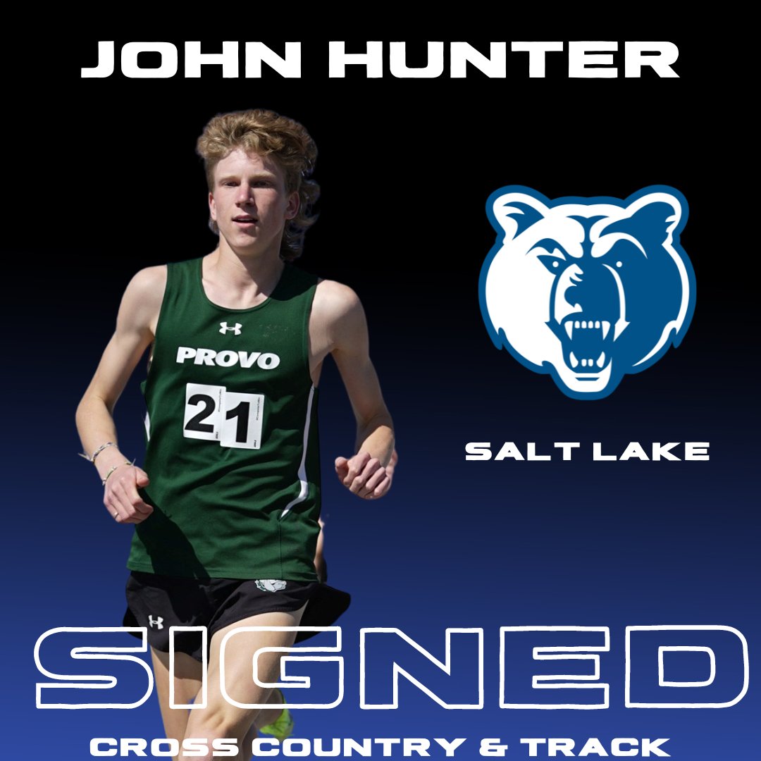 SaltLakeXCTF's tweet photo. We are excited to announce the signing of John Hunter from Provo, UT!

John comes to us with PBs of:

1600- 4:17.62
3200- 9:21.46
5000m- 15:28.36
5A 3200m Utah State Champion ‘21 https://t.co/81C5IBoCfA