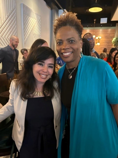 IAFC_Cares's tweet image. Thanks @DrCristinaPZ for your ardent support of @GovPritzker&apos;s #SmartStartIL program! 

Pictured: IAFC CEO April Janney and the IL Senator celebrated the passage of $250 million in early childhood education and care funding. #ItTakesaVillage