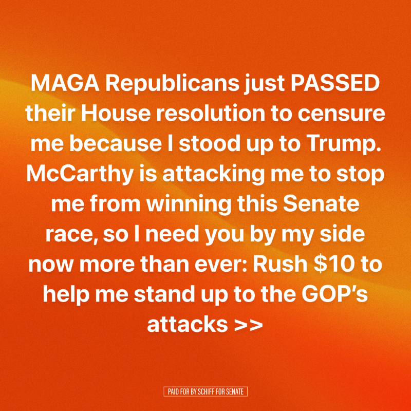 AdamSchiff's tweet photo. UPDATE: