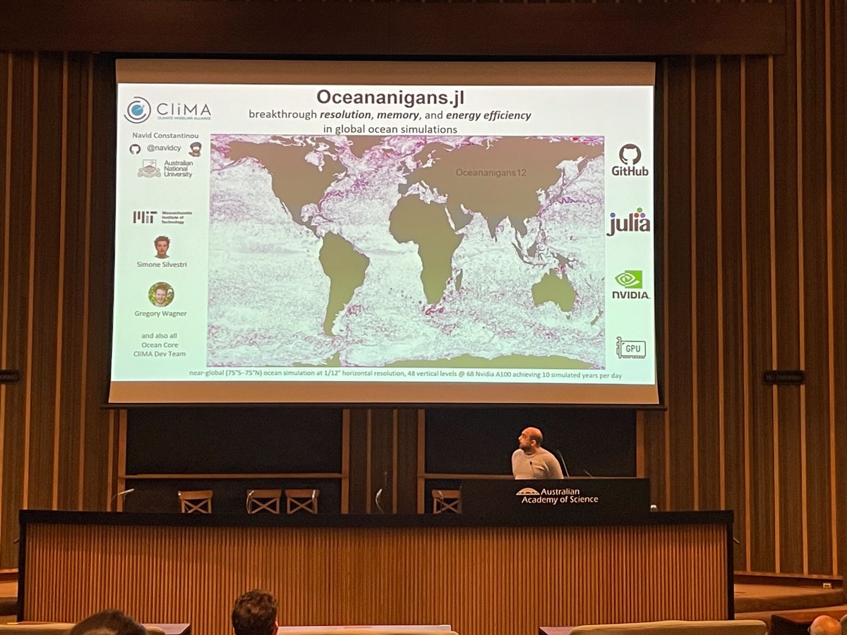 Fantastic to see so many presentations from the #ACCESSCommunity at #ALCS2023 on #EarthSystem Modelling, including @edoddridge, @YiHuang_UniMelb, Harun Rashid, @navid_ocean and @dr_akmorrison. Thanks @NCInews  for organising! #NCRISImpact