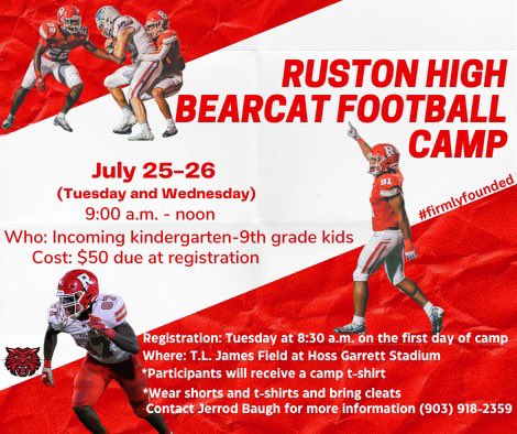 We are looking forward to working with the next several groups of Bearcats next month! Make plans to be there! GO BEARCATS!! #UnfinishedBusiness