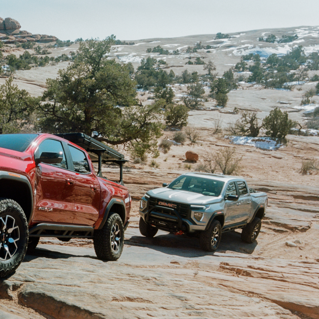 The fully capable #GMC #Canyon is ready to play. With best-in-class standard gas engine torque of 430 lb-ft and 310 horsepower, you don't need to sacrifice style for thrills. The Canyon is fully loaded and ready to impress.

#gmccanyon #gmctrucks #trucks #outdoor #adventure