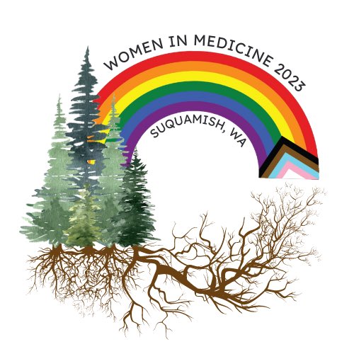 Check out our WIM 2023 conference logo!! Designed by Angie Murthy with collab from the marketing committee. 

The strong roots symbolize our founders have made all this possible. We love and appreciate you all.

#WomenInMedicine #LesbianPhysicians #QueerPhysicians #LGBTQHealth