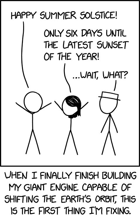 Summer Solstice xkcd.com/2792