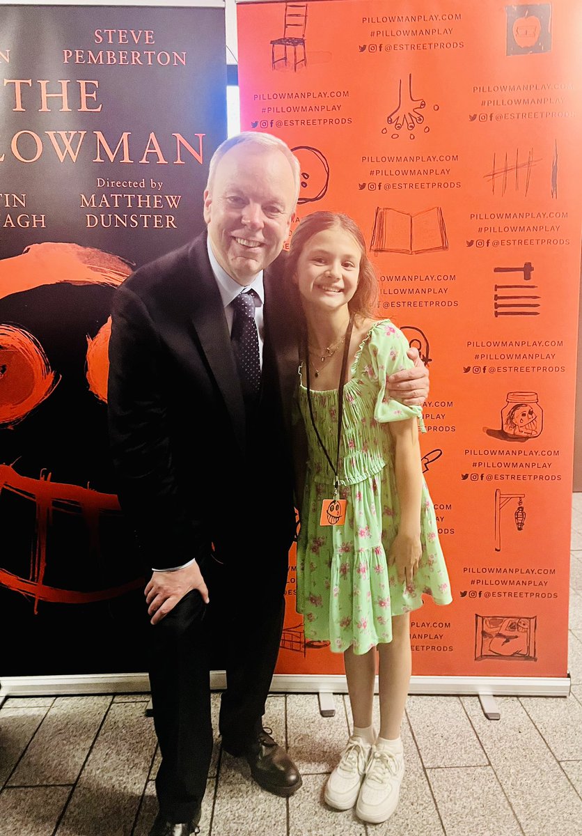 MadelynneMills's tweet photo. Wow that was amazing  PRESS NIGHT playing  Young  Katurian #ThePillownan @dukeofyorksLDN @estreetprods @lilyallen @SP1nightonly @dunster_matthew  #MartinMcDonagh #PaulKaye #pillowman #PillowmanPlay @ttakids1 @ttaadults https://t.co/VNPXJ75bRn